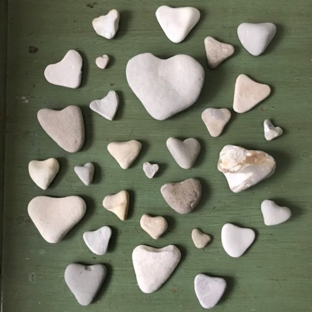 VALENTINES DAY 30 Lake Michigan HEART Rocks/Stones